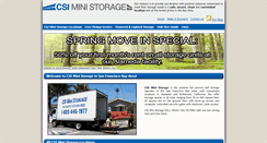 Desktop Screenshot of csiministorage.com