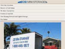 Tablet Screenshot of csiministorage.com